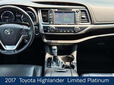 2017 Toyota Highlander Limited Platinum