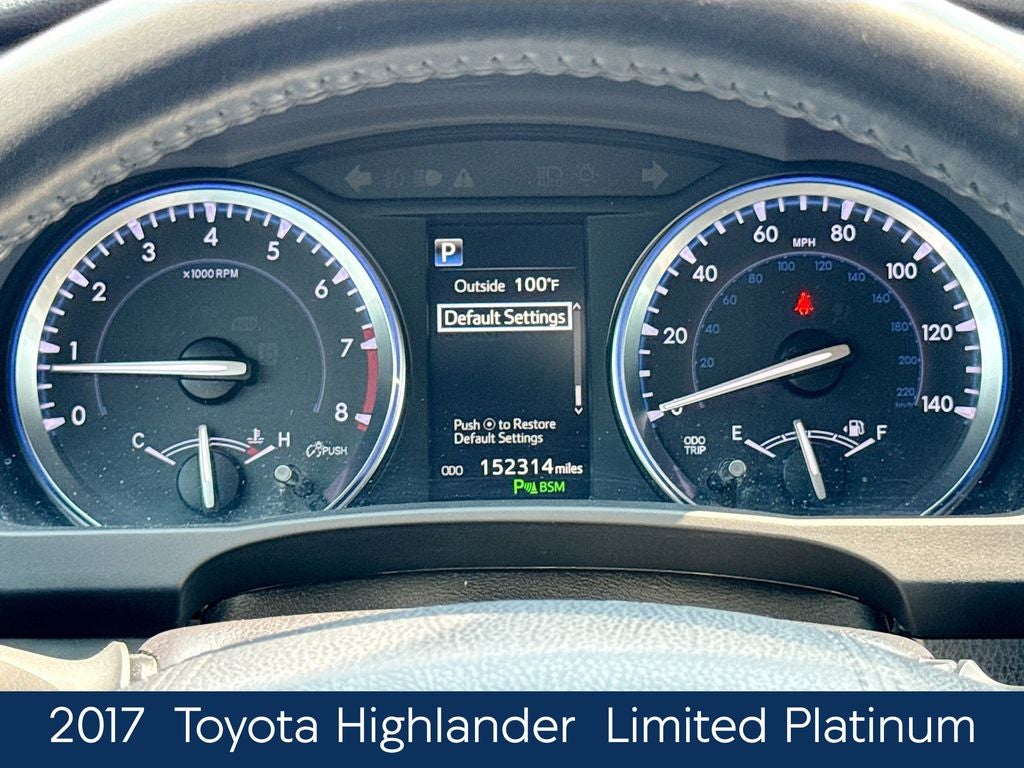 2017 Toyota Highlander Limited Platinum