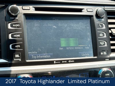 2017 Toyota Highlander Limited Platinum