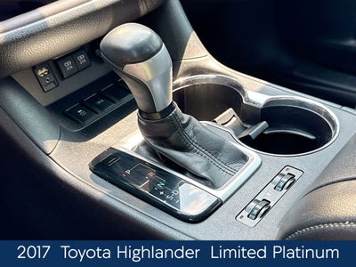 2017 Toyota Highlander Limited Platinum