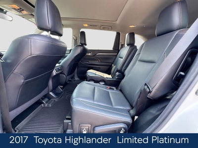 2017 Toyota Highlander Limited Platinum