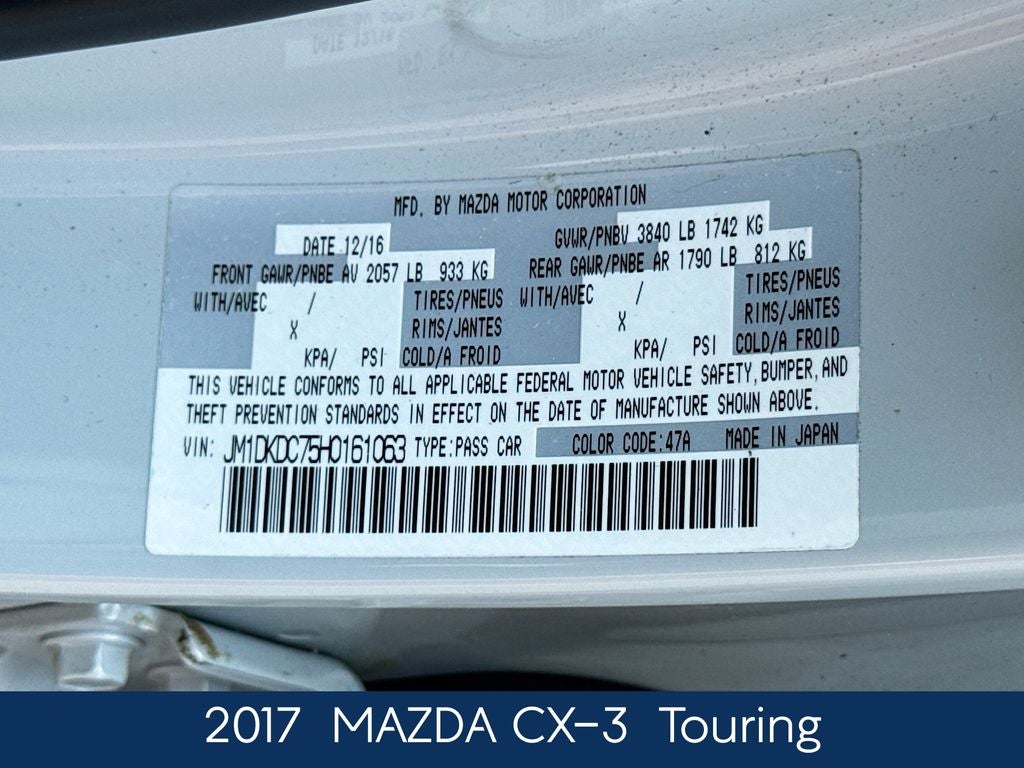 2017 Mazda Mazda CX-3 Touring