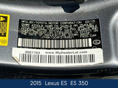 2015 Lexus ES 350