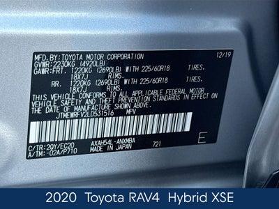 2020 Toyota RAV4 Hybrid XSE