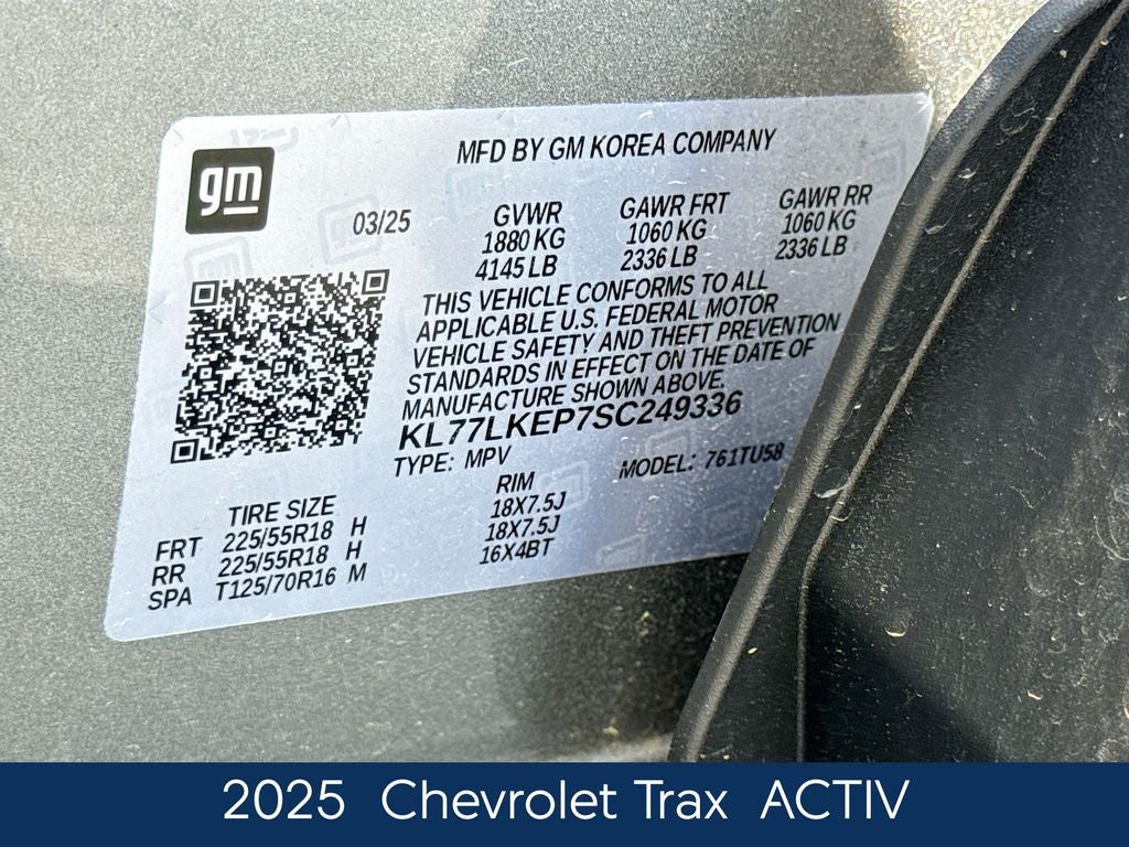 2025 Chevrolet Trax ACTIV