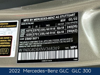 2022 Mercedes-Benz GLC GLC 300