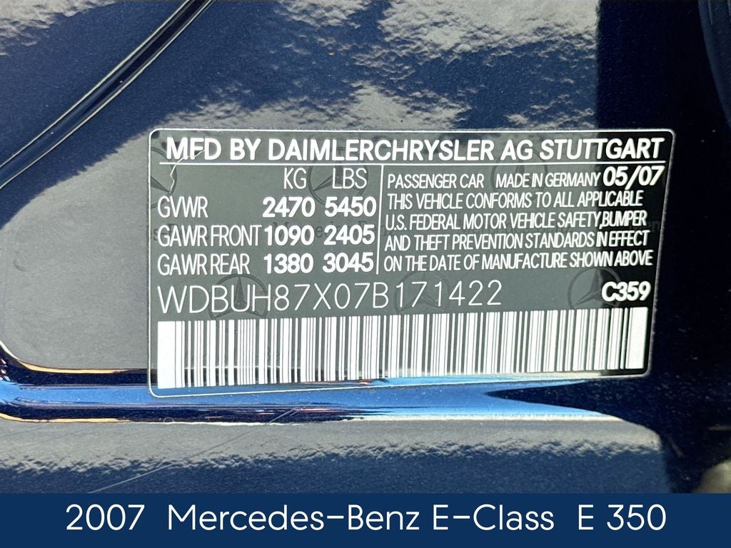 2007 Mercedes-Benz E-Class E 350 4MATIC®