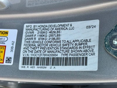 2024 Honda Accord Hybrid Sport-L