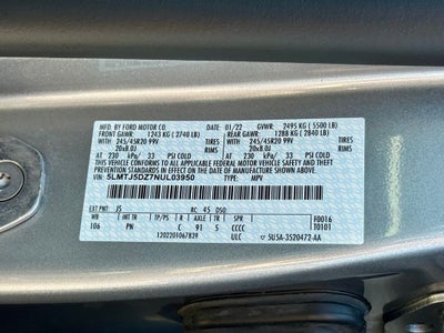 2022 Lincoln Corsair Plug-In Hybrid Grand Touring