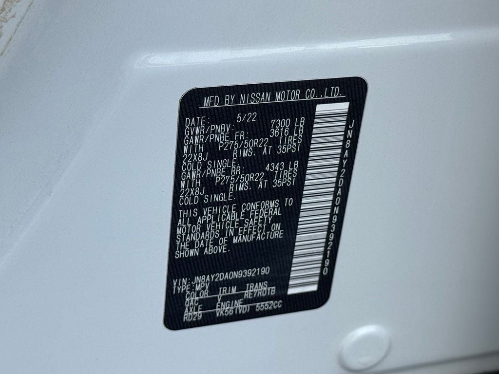 2022 Nissan Armada Platinum