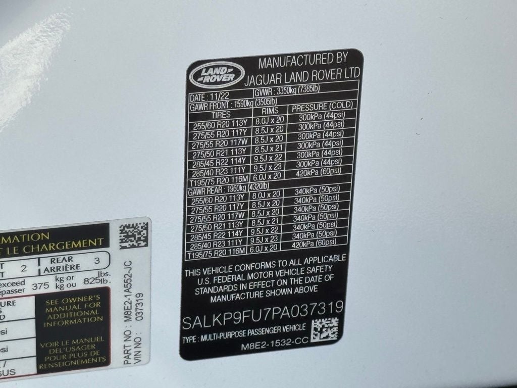 2023 Land Rover Range Rover SE