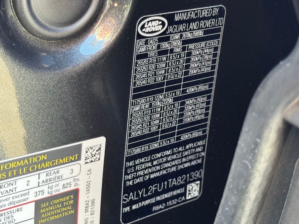 2026 Land Rover Range Rover Velar Dynamic SE