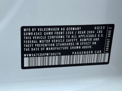 2023 Volkswagen Golf GTI 2.0T SE