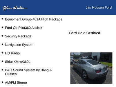 2024 Ford Mustang GT Premium CERTIFIED CO PILOT ASSIST + NAVI ACTIVE VALVE EXHA