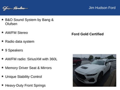 2024 Ford Mustang GT Premium CERTIFIED GT PERFORMANCE PACKAGE