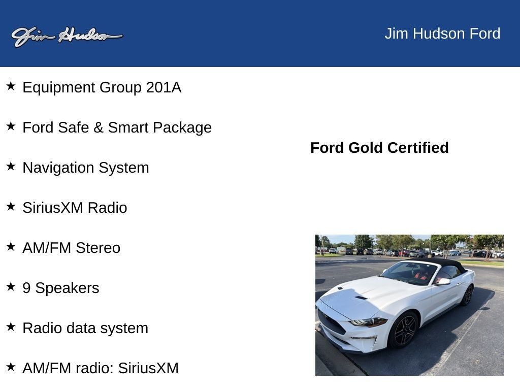2022 Ford Mustang EcoBoost Premium CERTIFIED FORD SAFE & SMART NAVI