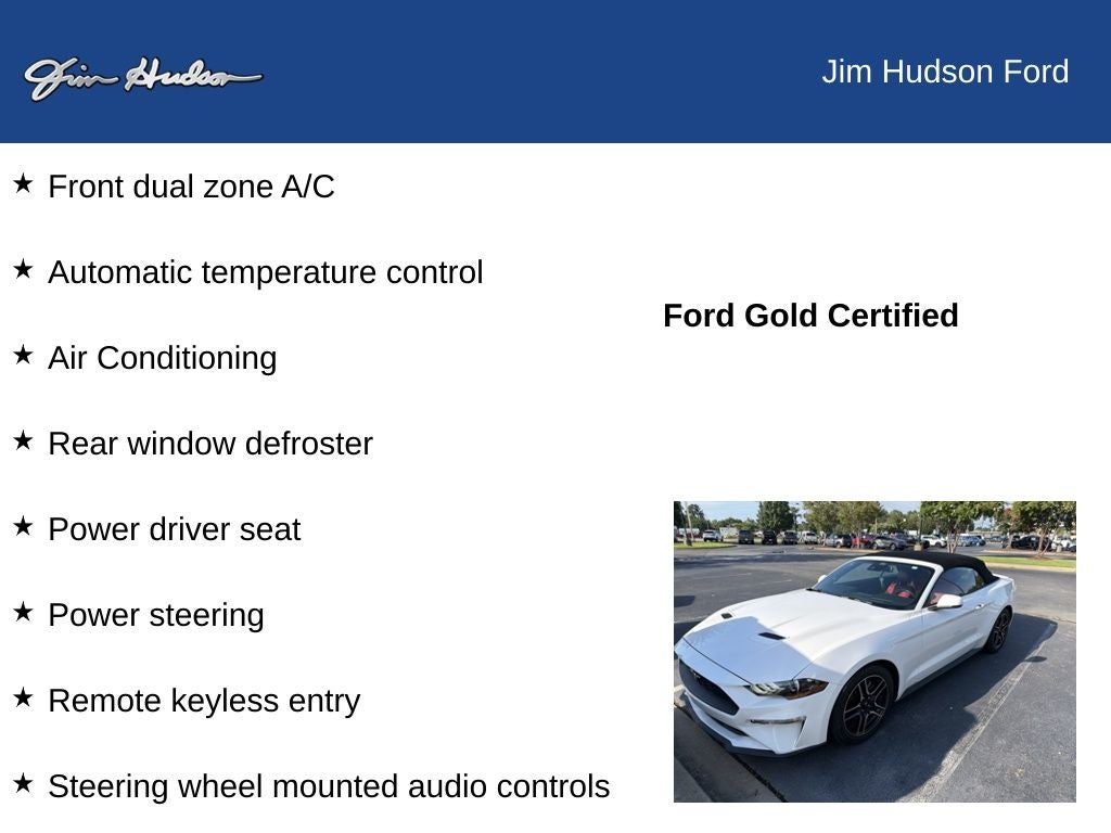 2022 Ford Mustang EcoBoost Premium CERTIFIED FORD SAFE & SMART NAVI