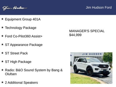 2023 Ford Explorer ST CERTIFIED TECH PACKAGE PANO ROOF 400HP