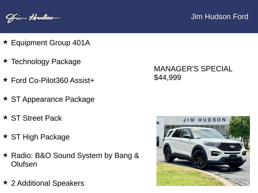 2023 Ford Explorer ST CERTIFIED TECH PACKAGE PANO ROOF 400HP