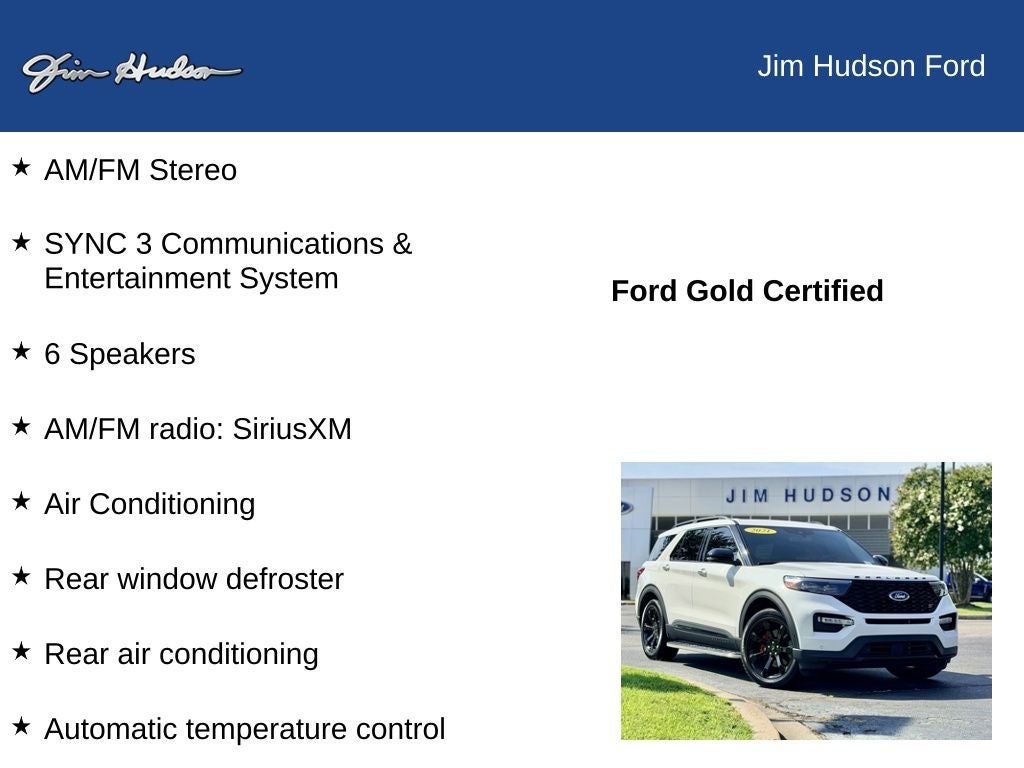 2021 Ford Explorer ST CERTIFIED PANO ROOF TECH PACKAGE