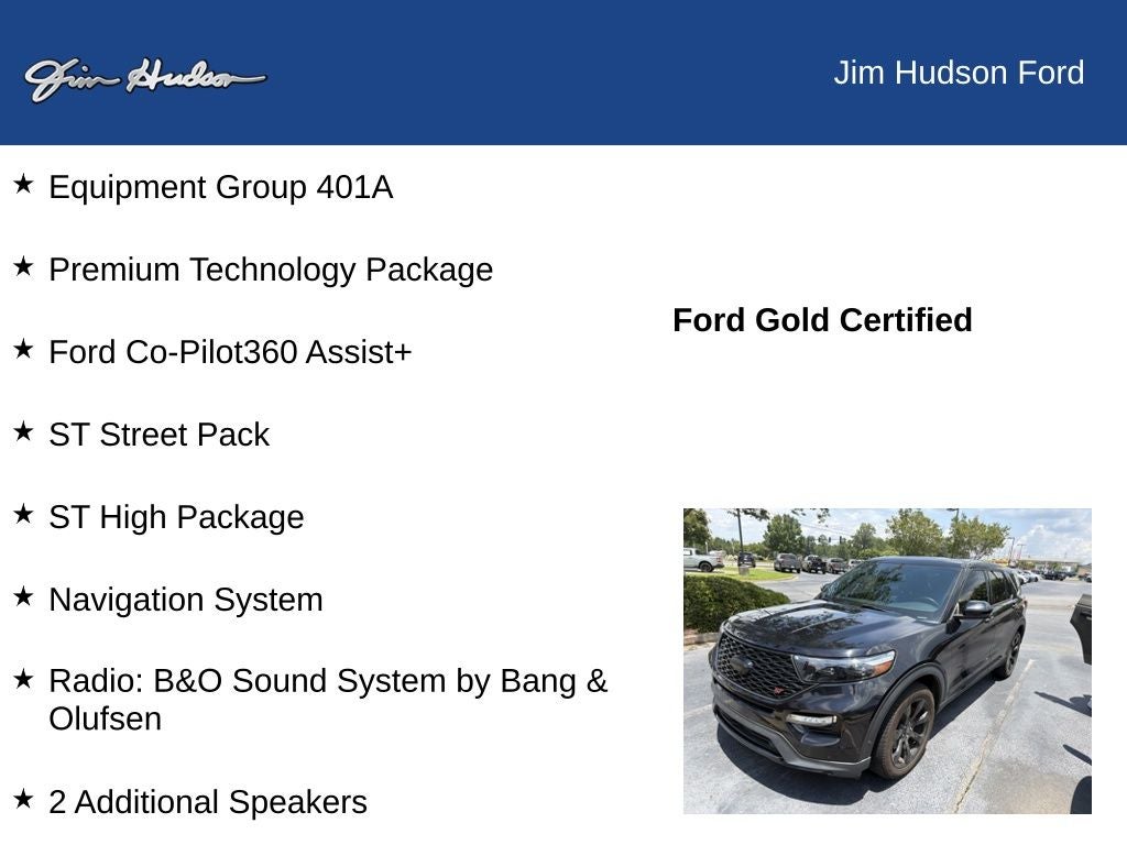 2021 Ford Explorer ST GOLD CERTIFIED PERM TECH PACKAGE PANO ROOF