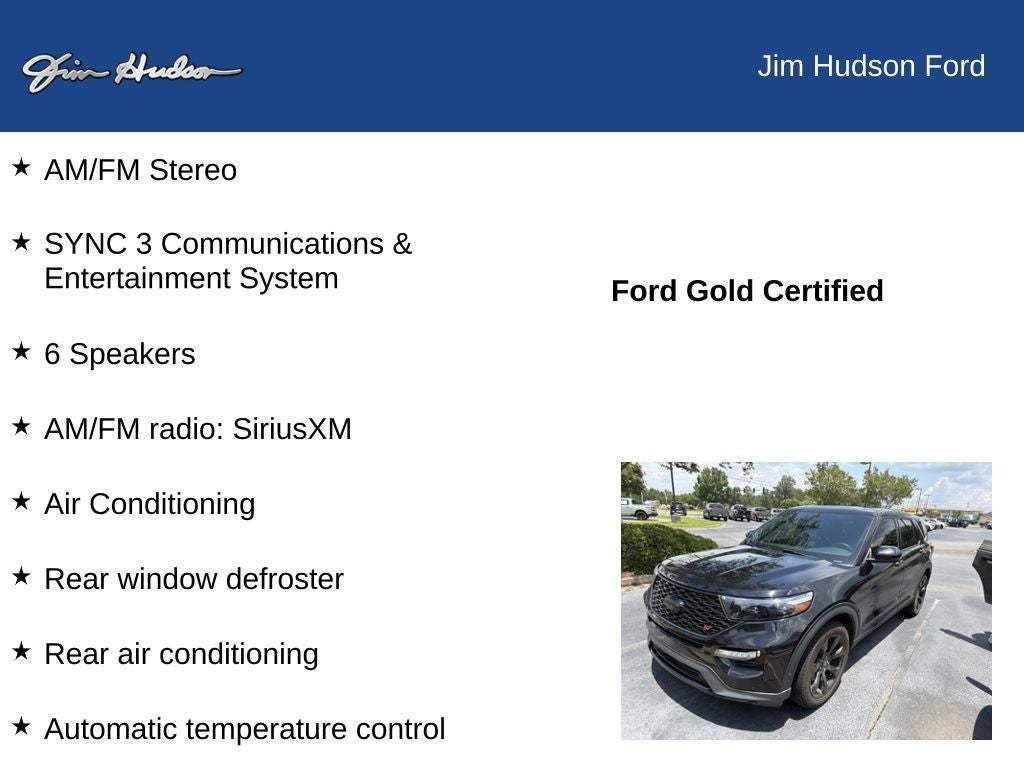 2021 Ford Explorer ST GOLD CERTIFIED PERM TECH PACKAGE PANO ROOF
