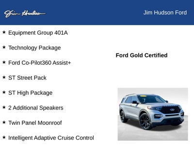 2022 Ford Explorer ST GOLD CERTIFIED PANO ROOF TECH PCKAGE