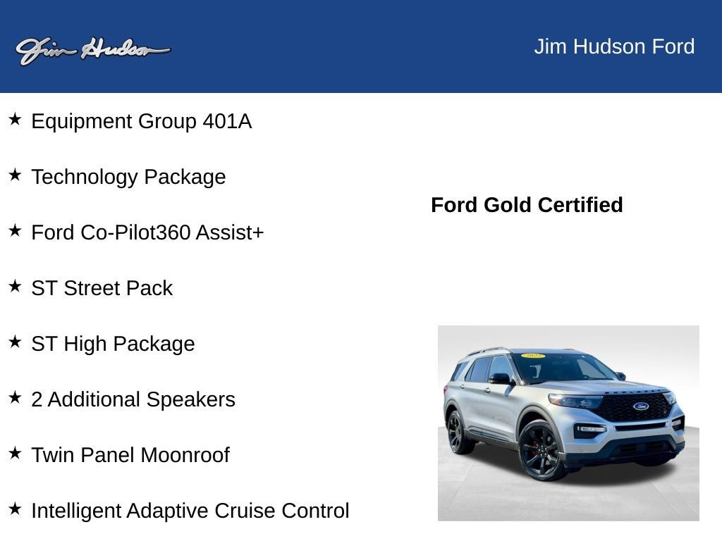 2022 Ford Explorer ST GOLD CERTIFIED PANO ROOF TECH PCKAGE