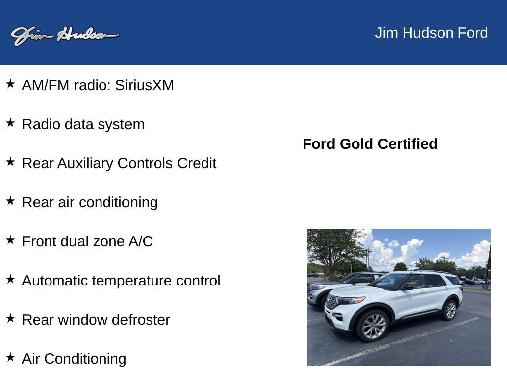 2022 Ford Explorer Platinum FORD CERTIFIED NAVI LEATHER TECH PACKAGE