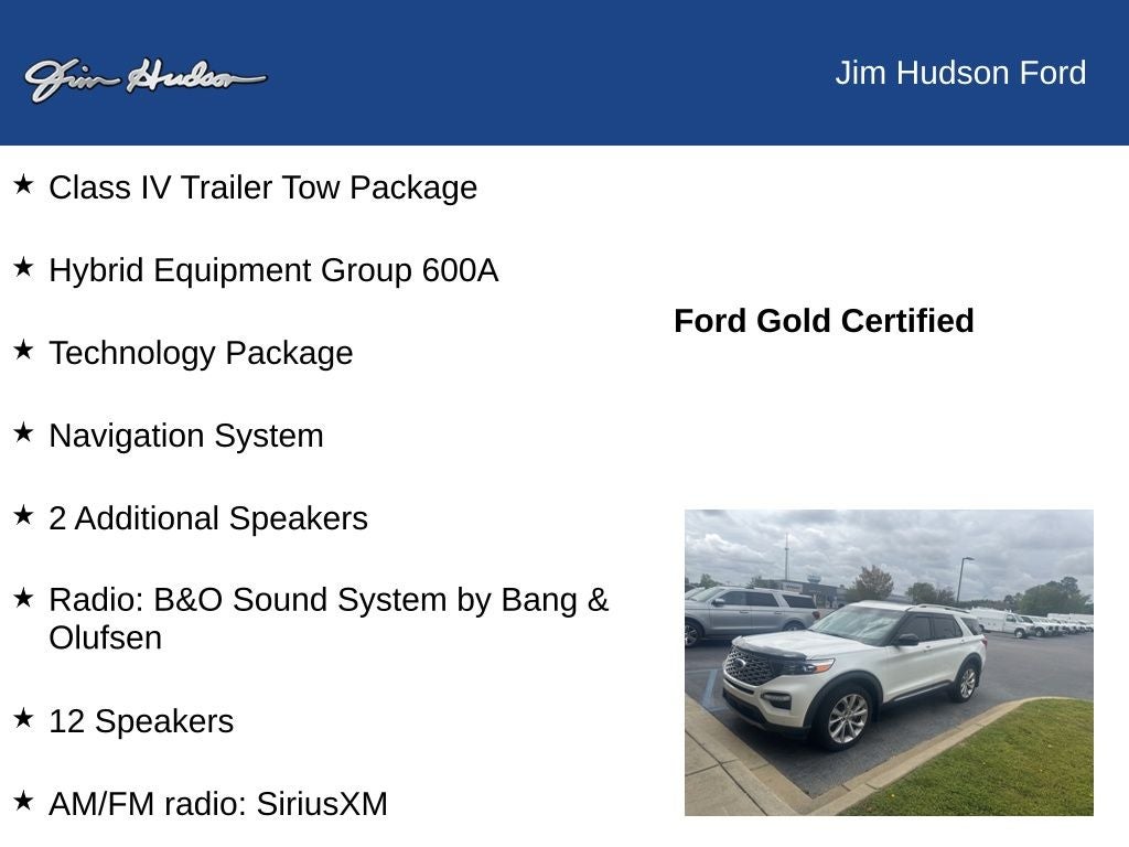 2022 Ford Explorer Platinum CERTIFIED HYBRID GREAT ON GAS