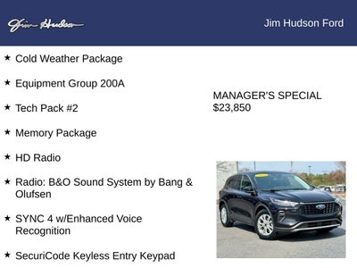 2023 Ford Escape Active GOLD CERTIFIED TECH 2 360 CAMERA