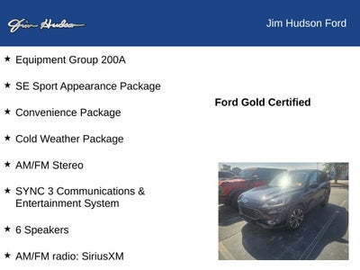 2021 Ford Escape SE FORD CERTIFIED SPORT PACKAGE