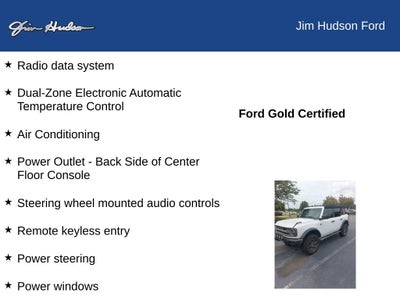 2022 Ford Bronco Big Bend FORD CERTIFIED MID PACKAGE CO PILOT 360