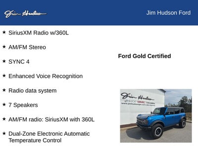 2023 Ford Bronco Badlands CERTIFIED MID-HIGH PKG SASQUATCH