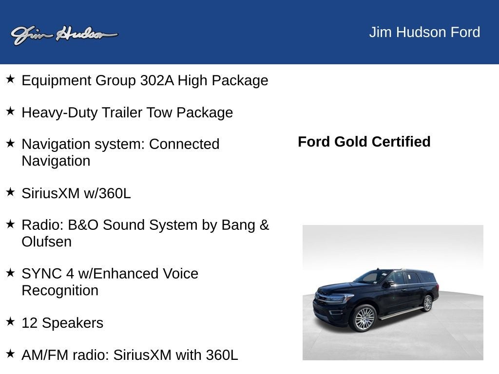 2023 Ford Expedition Max Limited GOLD CERTIFIED NAVI 2ND ROW BUCKET SEATS