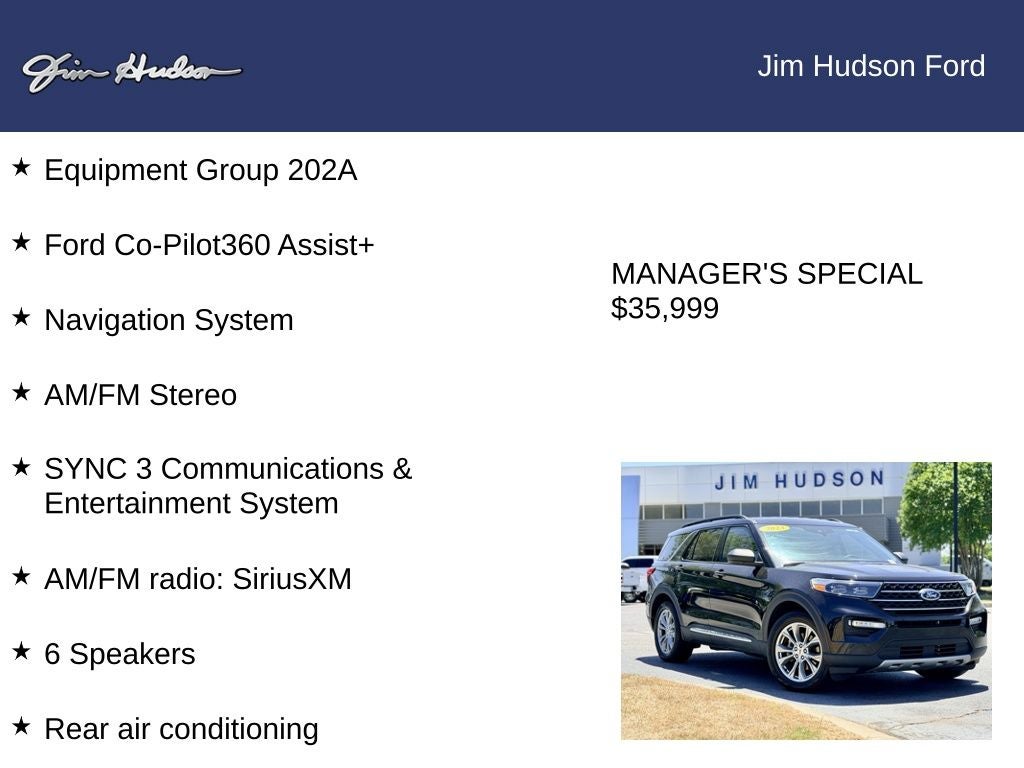 2023 Ford Explorer XLT CERTIFIED CO PILOT 360 ASSIST + NAVI