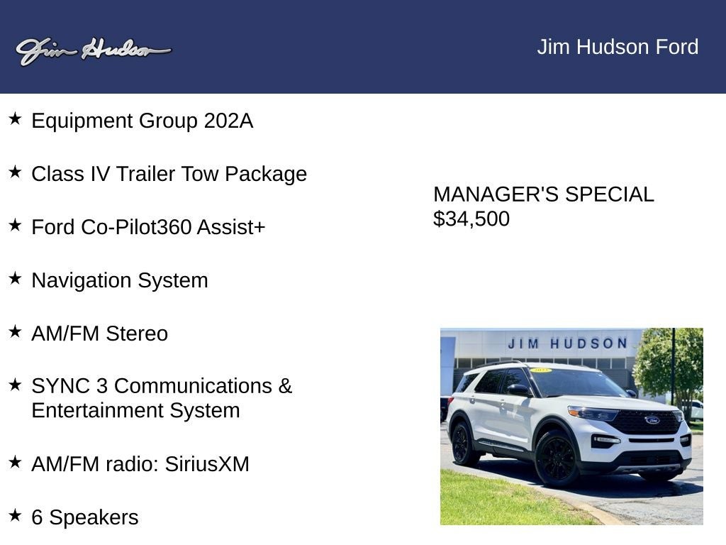 2023 Ford Explorer XLT CERTIFIED CO PILOT 360 ASSIST + NAVI