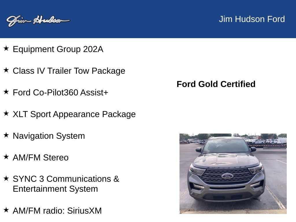 2024 Ford Explorer XLT GOLD CERTIFIED PANO ROOF 2ND ROW BUCKETS
