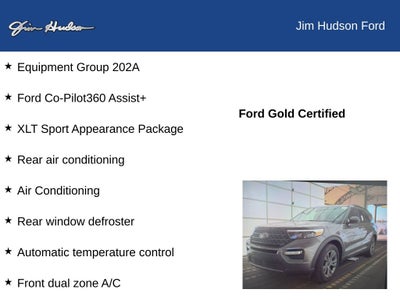2023 Ford Explorer XLT CERTIFIED CO PILOT 360 NAVI ADAPT CRUISE