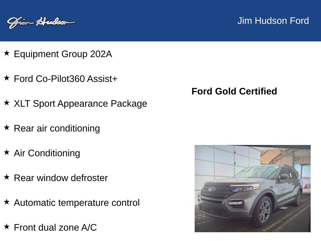 2023 Ford Explorer XLT CERTIFIED CO PILOT 360 NAVI ADAPT CRUISE