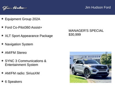 2023 Ford Explorer XLT CERTIFIED NAVI CO PILOT 360 ASST +