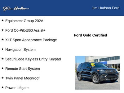 2022 Ford Explorer XLT GOLD CERTIFIED PANO ROOF NAVI CO PILOT 360