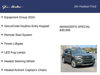 2023 Ford Explorer XLT GOLD CERTIFIED