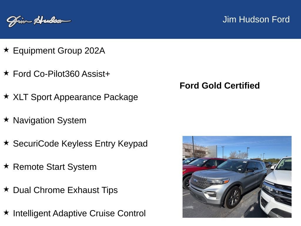 2023 Ford Explorer XLT GOLD CERTIFIED CO PILOT 360 ASSIST + NAVI
