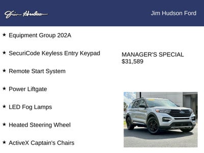 2022 Ford Explorer XLT GOLD CERTIFIED 3RD ROW SEATING