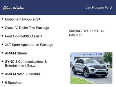 2023 Ford Explorer XLT CERTIFIED PANO ROOF CO PILOT 360 +
