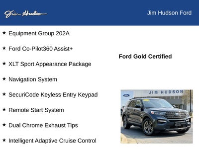2023 Ford Explorer XLT GOLD CERTIFIED 2ND ROW BUCKETS