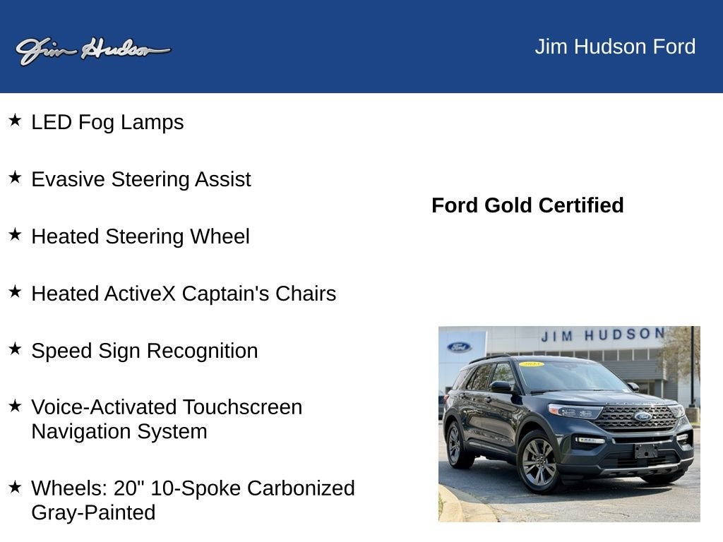 2023 Ford Explorer XLT GOLD CERTIFIED 2ND ROW BUCKETS