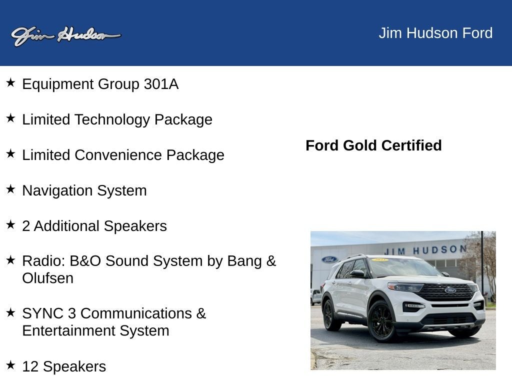 2023 Ford Explorer Limited FORD CERTIFIED PANO ROOF HEATED COOLED SEATS