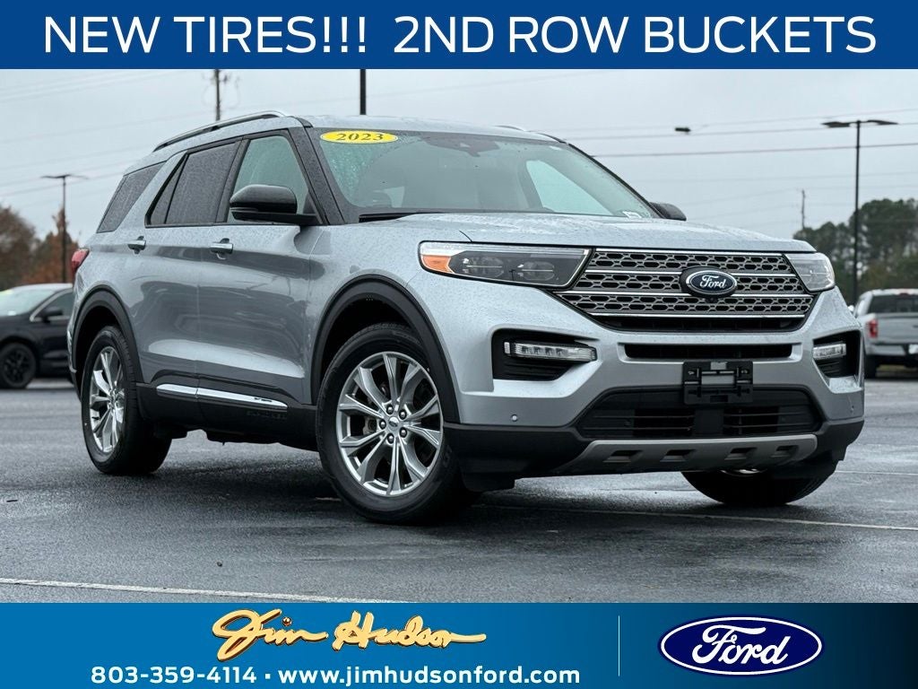 2023 Ford Explorer Limited CERTIFIED NAVI 2ND ROW BUCKETS HEATED COOLED SEATS